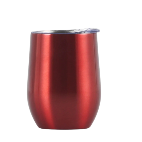 Sippy Cup Double Walled EGG Tumbler - Metallic Red 230ml