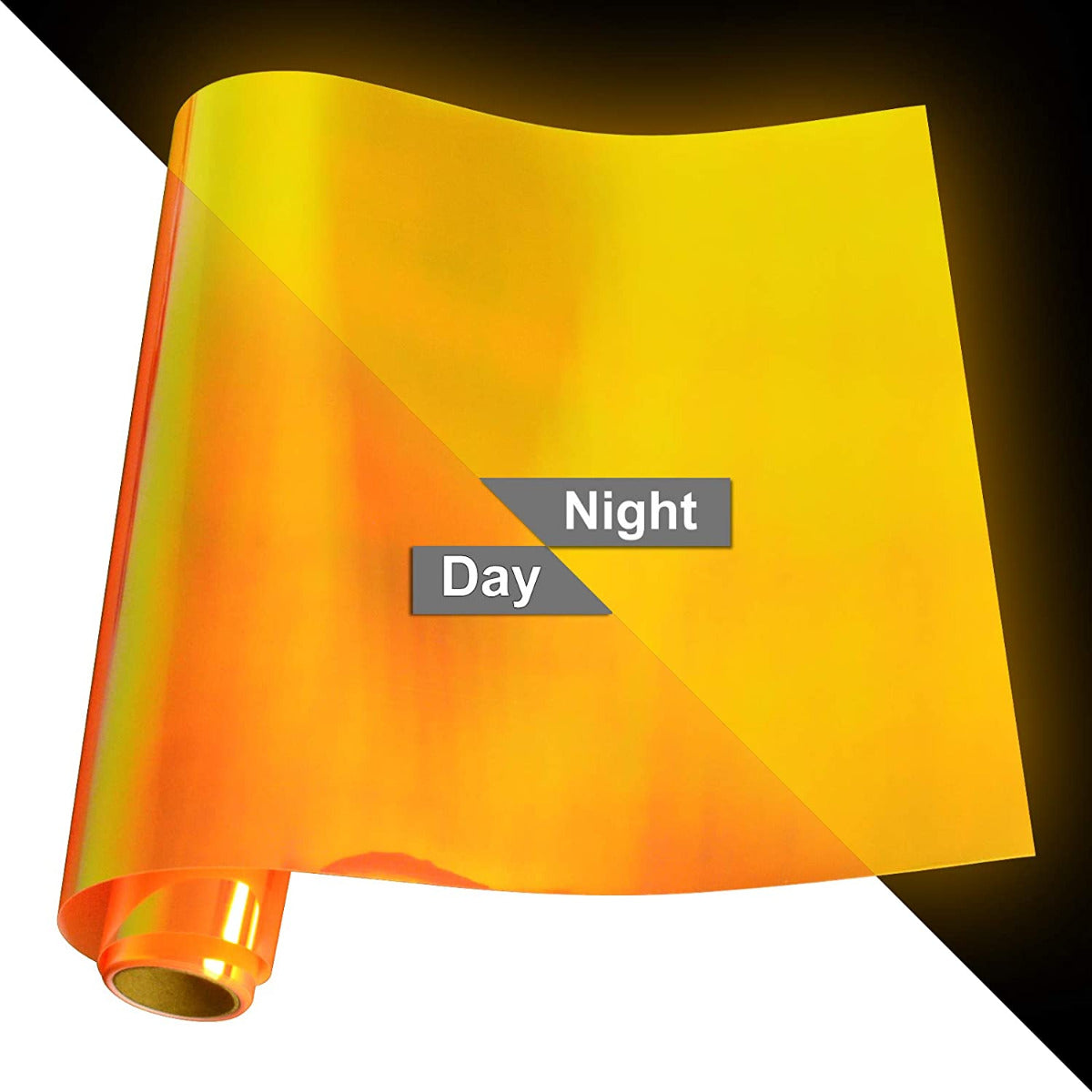 HTV Luminous / Glow in Dark - Orange turns Orange 2pcs 25x30cm