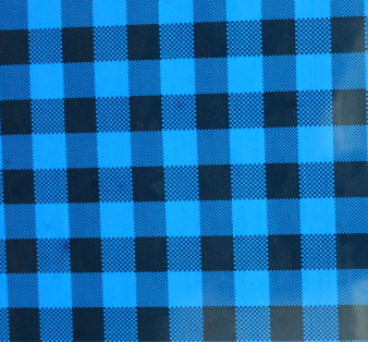 Vinyl HTV Pattern Check Blue & Black