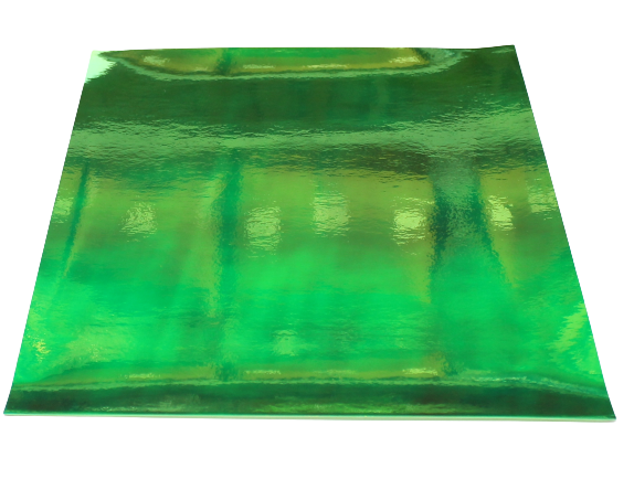 Vinyl Sticker Permanent Holographic Light to Dark Green CH15 25x30cm 2pcs