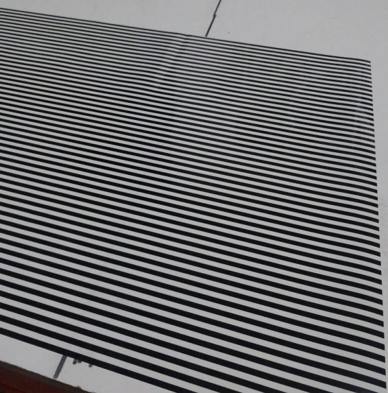 Vinyl HTV Pattern Stripes Black & White Ivory