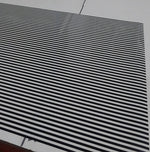 Vinyl HTV Pattern Stripes Black & White Ivory