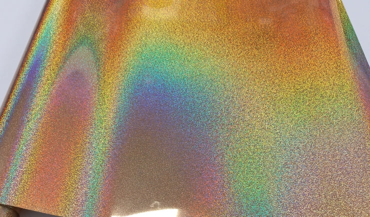 Vinyl HTV Pattern Holographic Speckles Gold