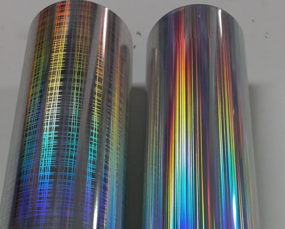 Vinyl HTV Pattern Holographic Silver stripe
