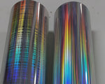 Vinyl HTV Pattern Holographic Silver stripe