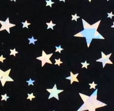 Vinyl HTV Pattern Holographic Black Star Holographic