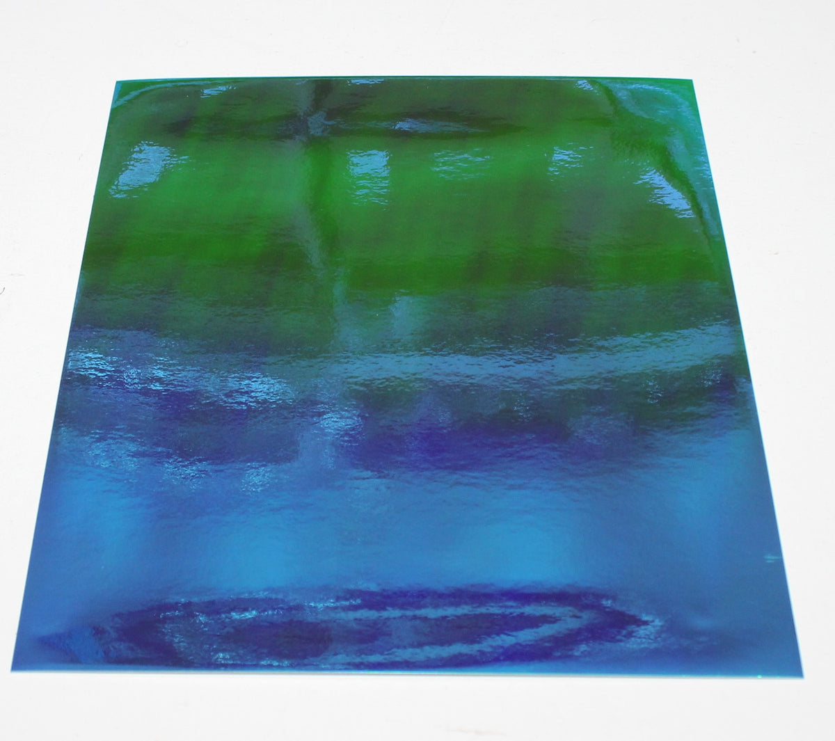 Vinyl Sticker Permanent Holographic Sapphire to Teal CH09 25x30cm 2pcs