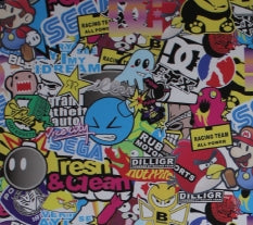 Vinyl 300x300mm Printed Graffiti Gaming