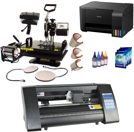 Combo 3 Machine with 8in1 Combo Heat Press