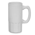 Mugs - Beer 20 Oz White Ceramic (Large) pack of 2