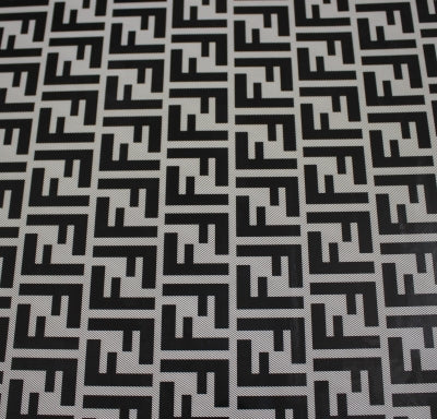 Vinyl HTV Pattern Fendi White Ivory