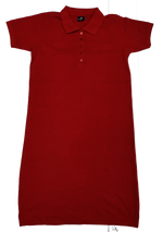Ladies Golf Dress Cotton Blend 280 gram Red Medium