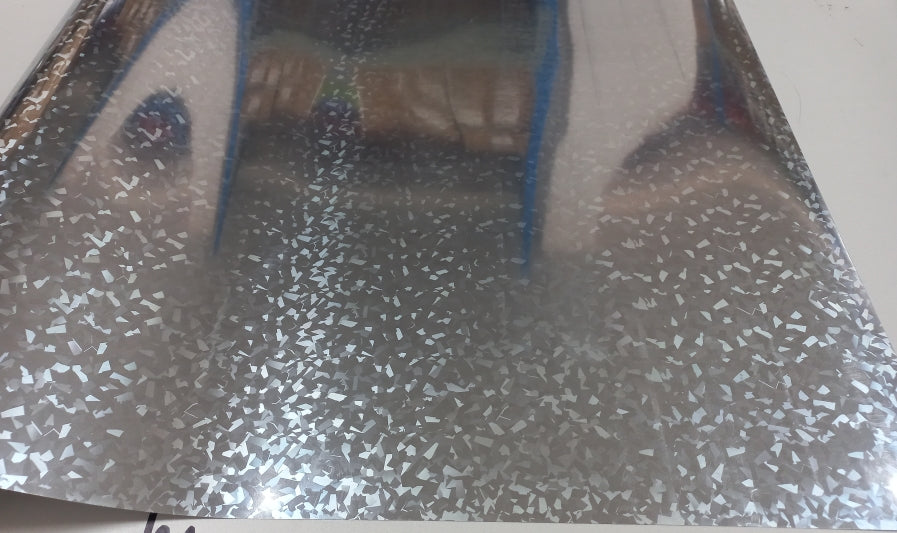 Vinyl HTV Pattern Silver Zig Zag Holographic