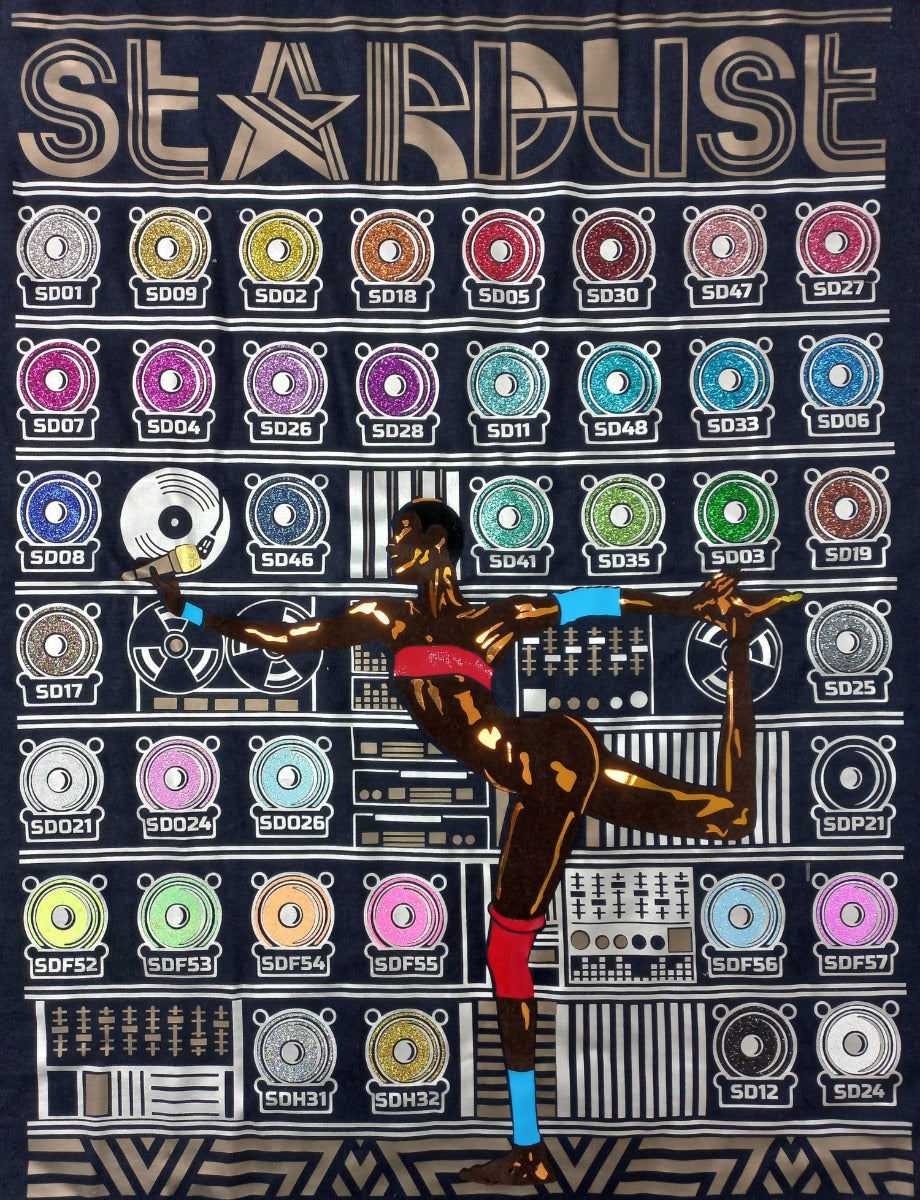 Vinyl HTV PlotterFilms Italy -Glitter Silver Multi color SDH31