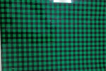 Vinyl HTV Pattern Grass Green and Black Check