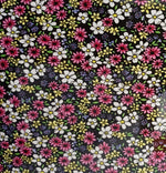 Vinyl HTV Pattern Flowers Pink White Yellow Black Garden
