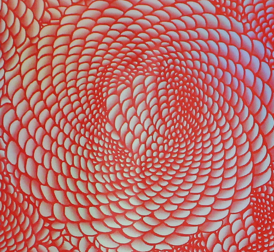 Vinyl HTV Pattern Holographic Petals Red