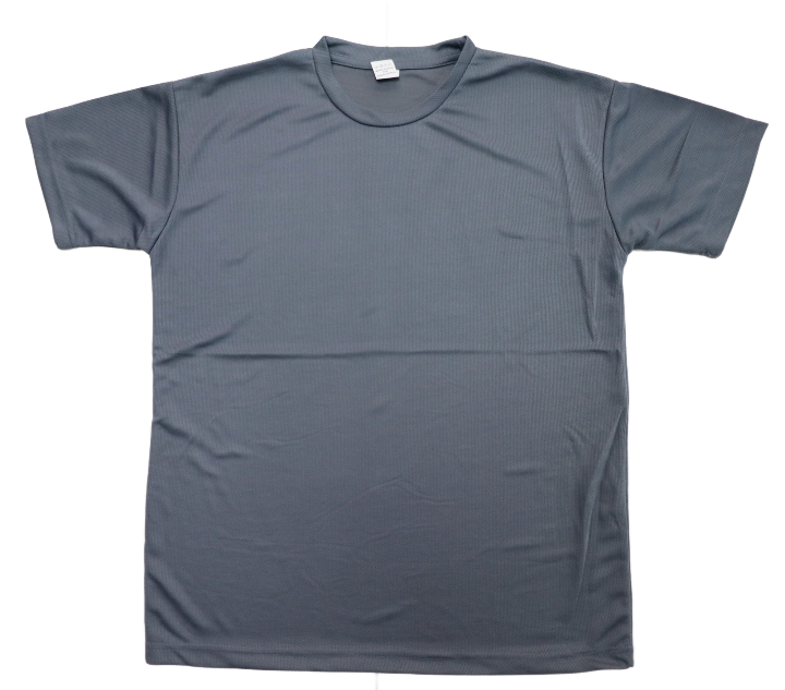 T-Shirt Polyester Birdseye 190 gram Dark Grey Small