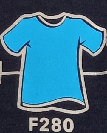 Vinyl HTV Flex PlotterFilms Italy - Fluoresent Neon Blue F280