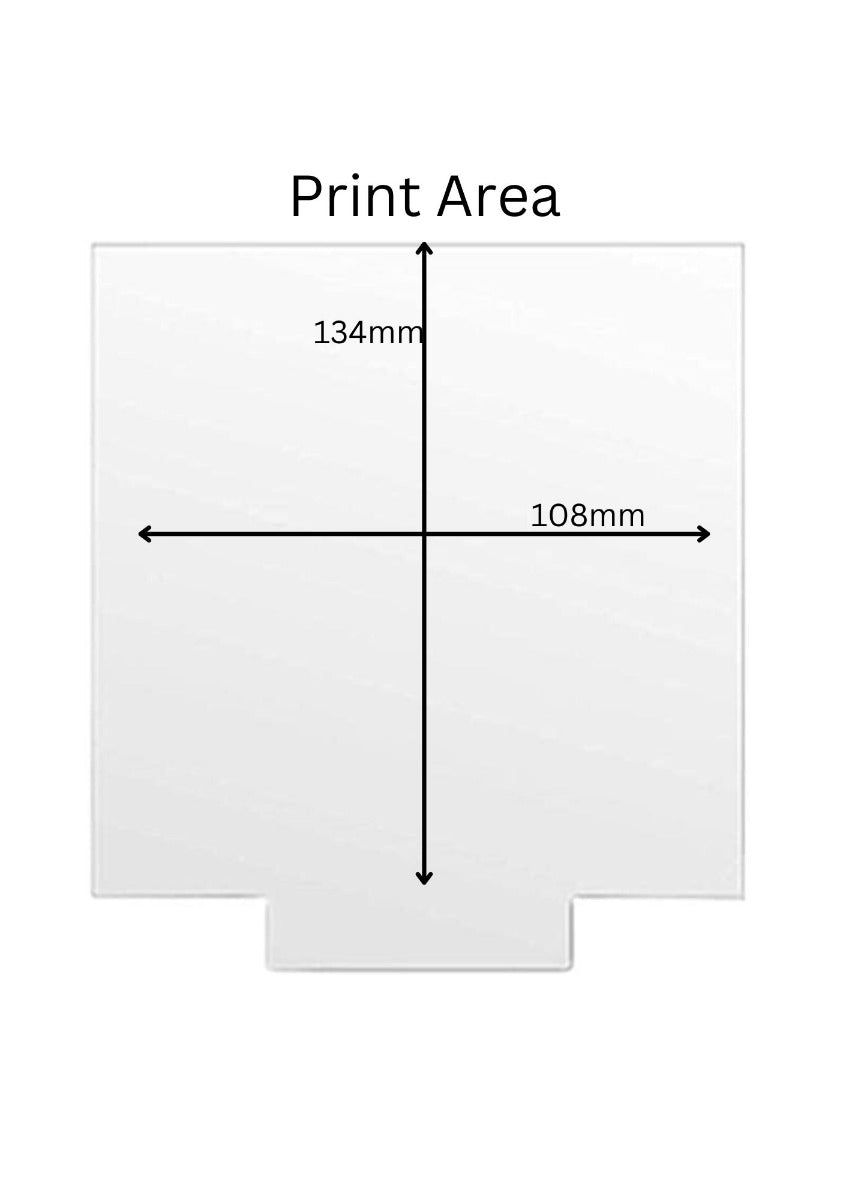 LED Frame Acrylic Square on White Base - for Vinyl or Laser