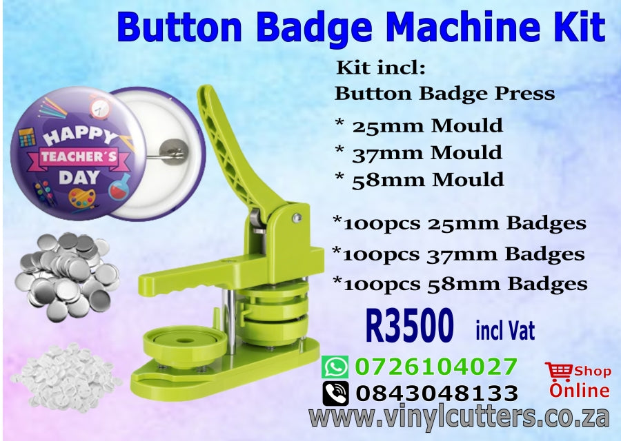 Combo Button Badge Press Economy