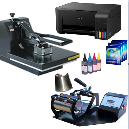 Combo Sublimation Printer with Mug & Heat Press
