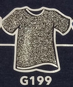 Vinyl HTV Flex PlotterFilms Italy - Flex Soft Glitter Black G199