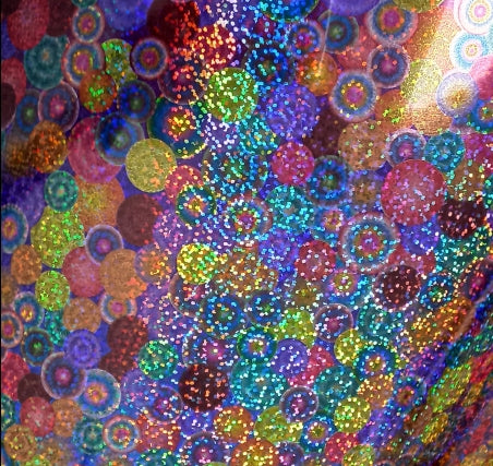 Vinyl HTV Pattern Holographic Speckles Neon Balls