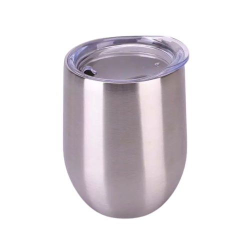 Sippy Cup Double Walled EGG Tumbler - Silver 230ml