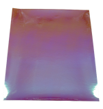 Vinyl Sticker Permanent Holographic Silver to Orange Pink CH18 25x30cm 2pcs