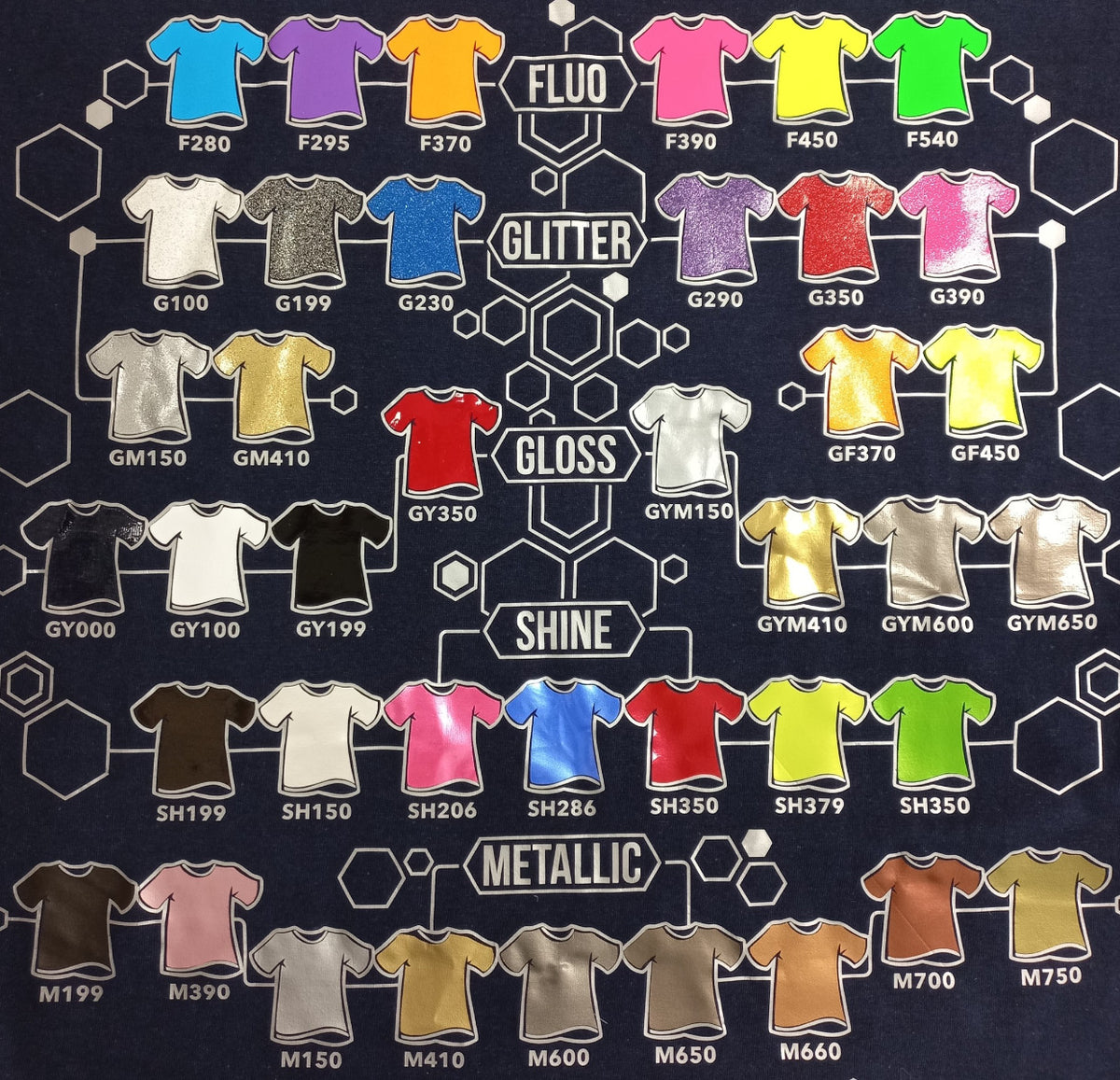 Vinyl HTV Flex PlotterFilms Italy - Flex Soft Glitter White G100