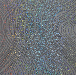 Vinyl HTV Pattern Holo Silver Dotted white