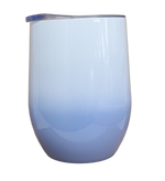 Sippy Cup Double Walled EGG Tumbler - White & Blue 230ml