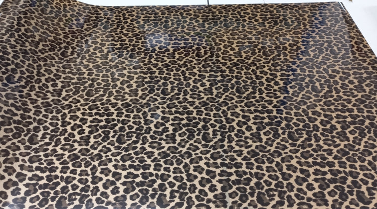 Vinyl HTV Black Beige Leopard