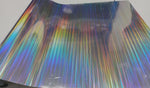 Vinyl HTV Pattern Holographic Silver stripe