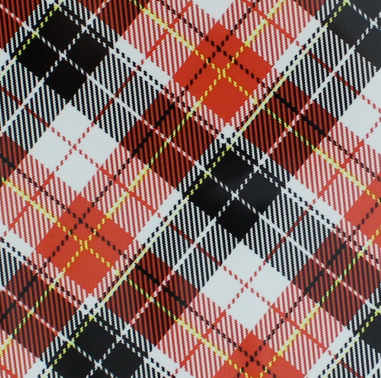 Vinyl HTV Pattern B.Berry Red White Check