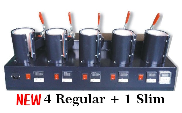 Mug press 5 Head Regular + Slim
