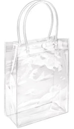 Tote Bag / Clear PVC Gift Bag 150x200mm (width 70mm) 5pcs