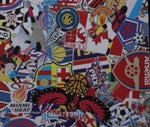 Vinyl 300x300mm Printed Graffiti Soccer