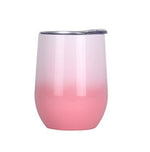 Sippy Cup Double Walled EGG Tumbler - White&Pink 230ml