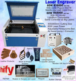 Laser Engraver 400x600mm 60W RD Works & Lighburn