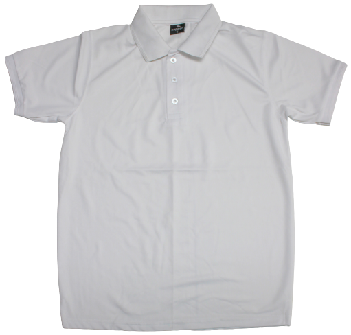 Golfers Drifit Polyester 250 gram White Large (Can Sublimate)