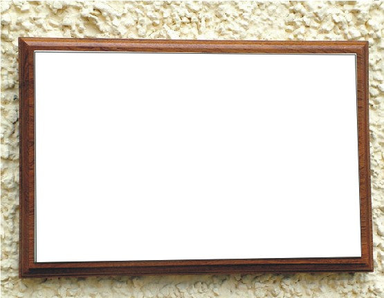 Aluminium A4 Wooden Plaque White (+- 300x200mm)