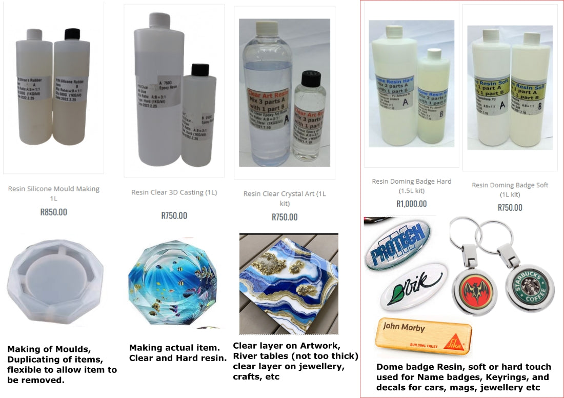 Resin Clear Crystal Art (1L kit)