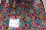 Vinyl HTV Pattern Flowers Red Blue Yellow