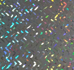 Vinyl HTV Pattern Holographic Silver Zig Zag
