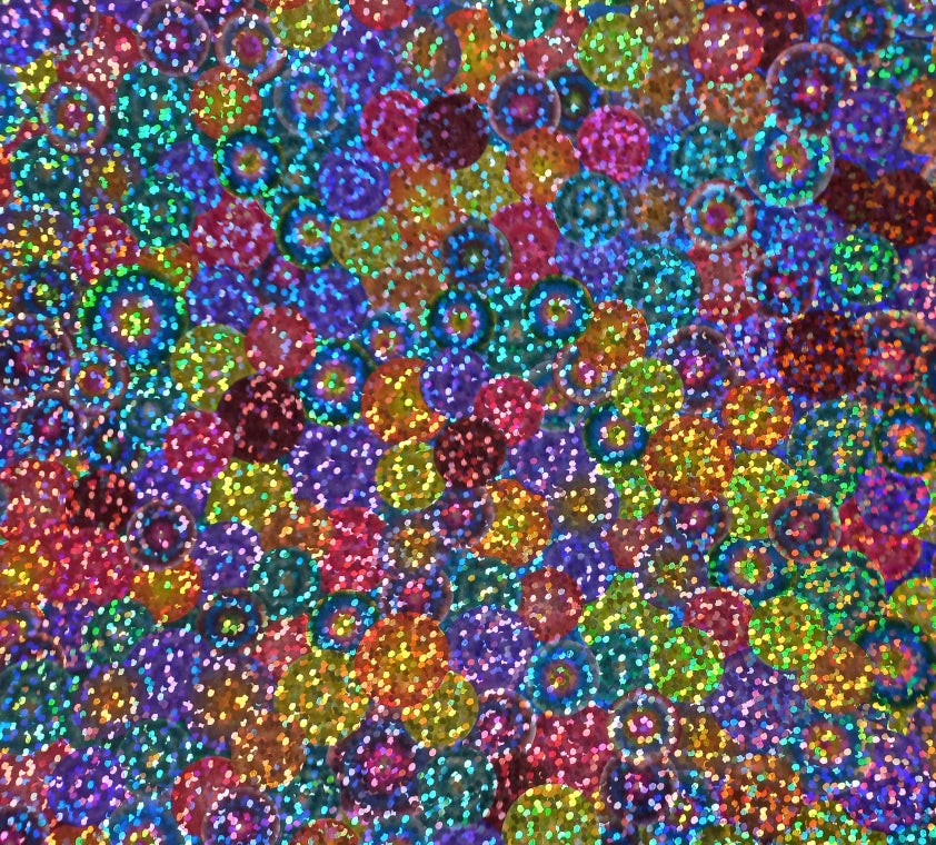 Vinyl HTV Pattern Holographic Speckles Neon Balls