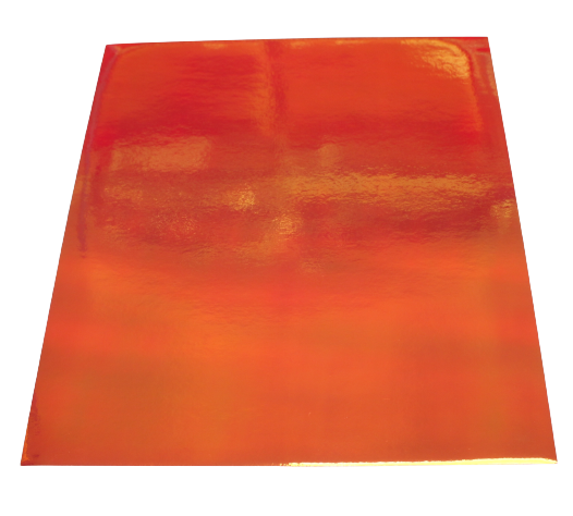 Vinyl Sticker Permanent Holographic Orange Copper CH06 25x30cm 2pcs