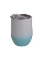 Sippy Cup Double Walled EGG Tumbler White & Sky Blue 230ml