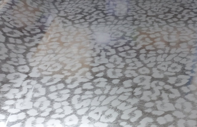 Vinyl HTV Chrome Silver Cheetah